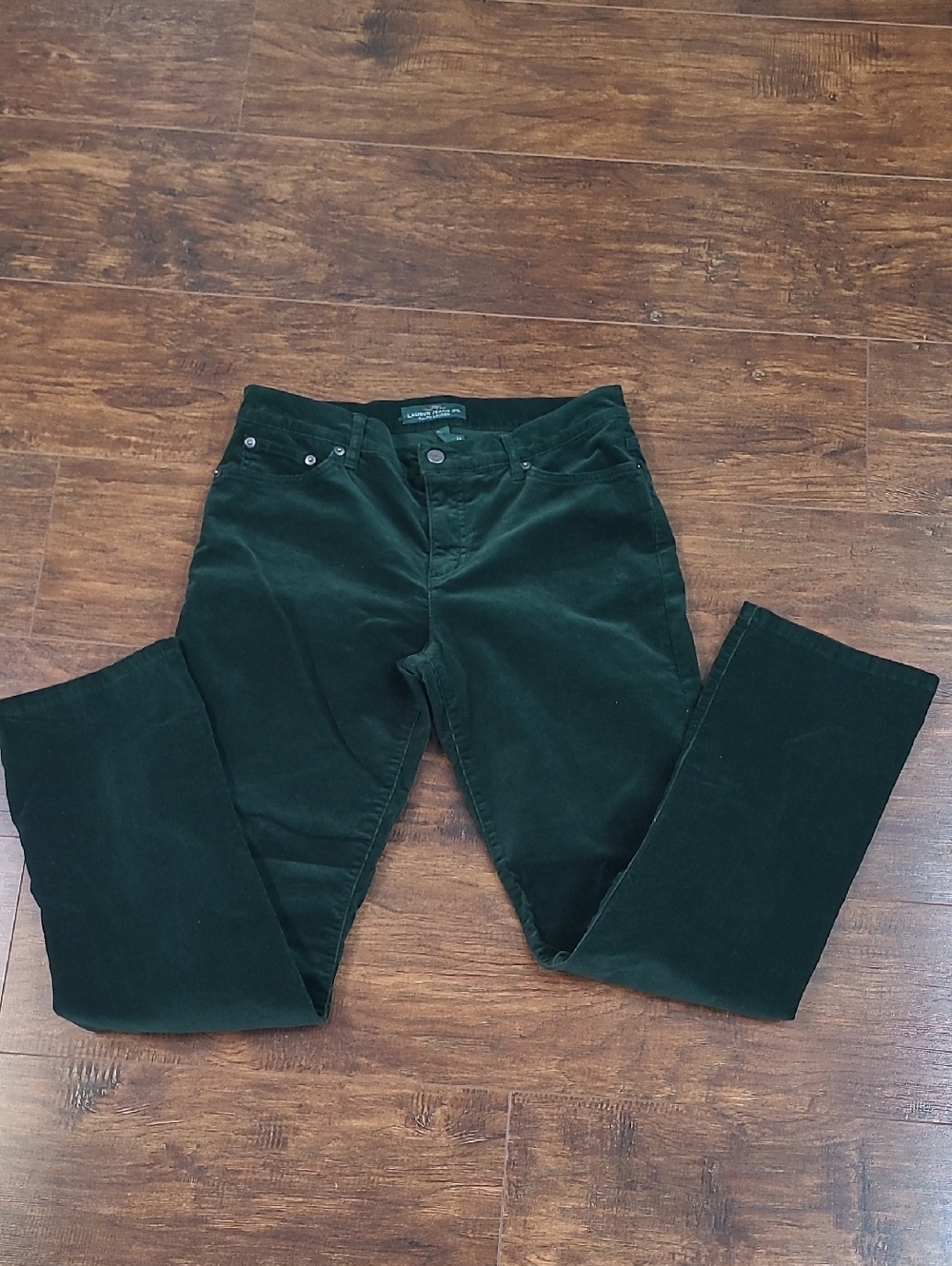 Ralph Lauren Dark Green Corduroy Trousers Size 8